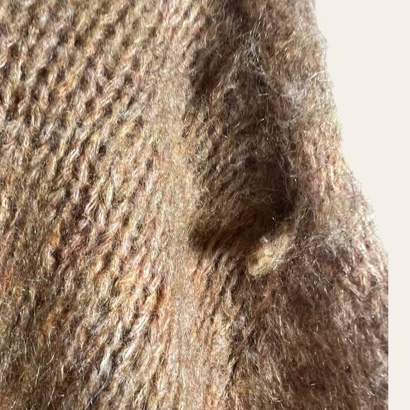 Molly Bracken Coco Camel Brown Wool Blend Crewneck Pullover Sweater Size Small - Picture 6 of 11
